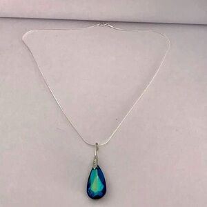 Swarovski .925 Sterling Silver Necklace and Pendant